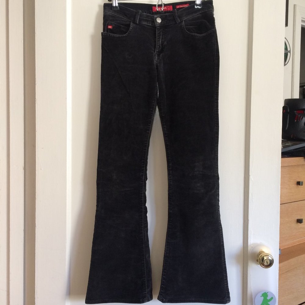 Miss Sixty Black Velvet Flare Jeans